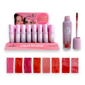 RUBOR LÍQUIDO 8 TONOS PINK KEY PK220C (BOX X 48 UNIDADES)