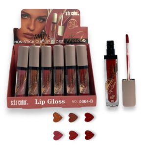 LABIAL LIQUIDO 6 TONOS 5664B (BOX X 24 UNIDADES)
