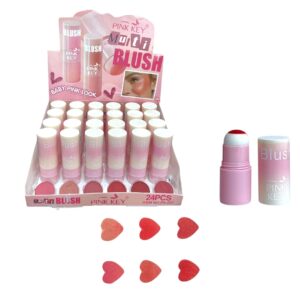 RUBOR EN POLVO 6 TONOS PINK KEY PK057 (BOX X 24 UNIDADES)
