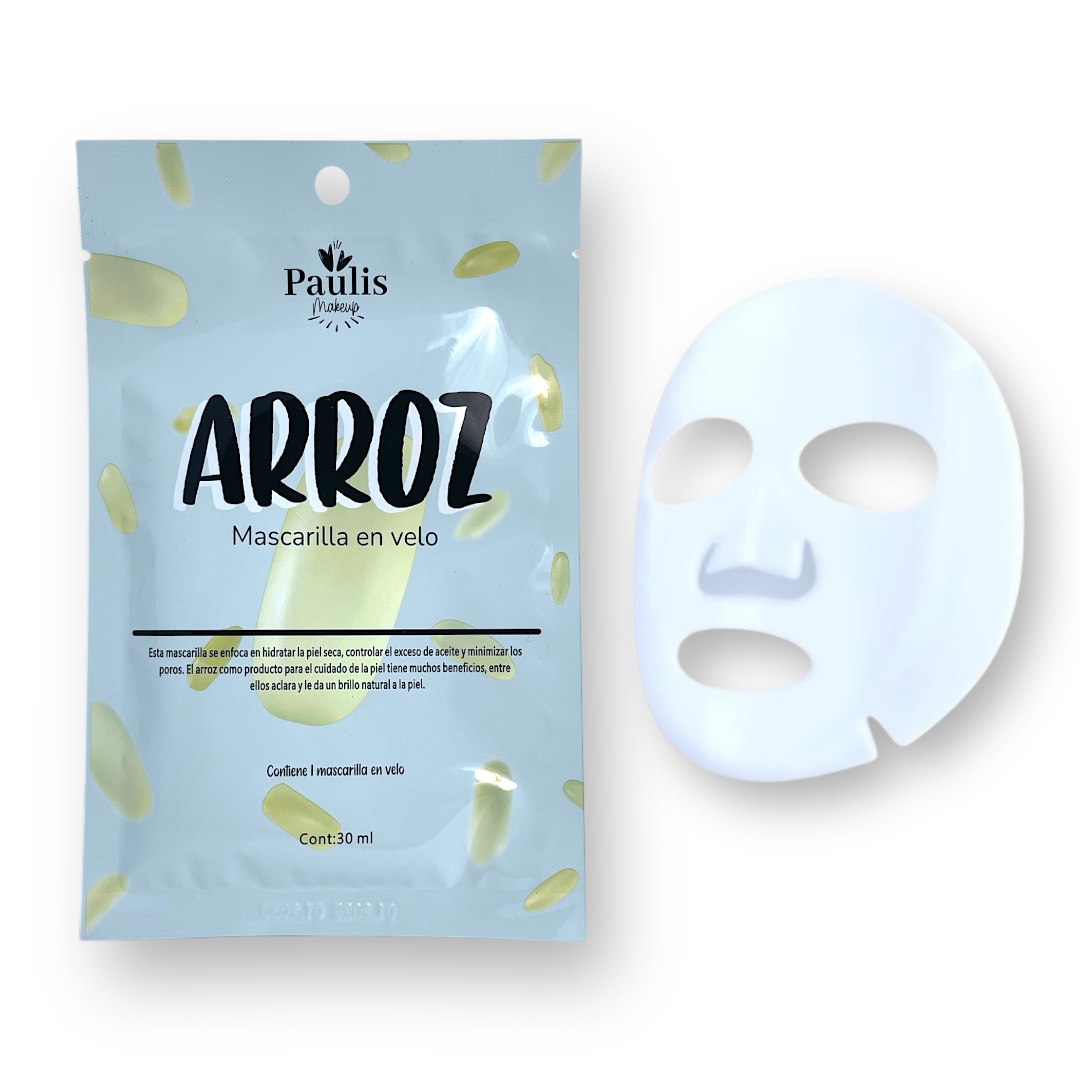 MASCARILLA DE VELO ARROZ PM2072 (BOX X 20 UNIDADES)
