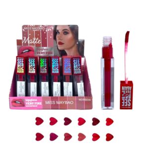 LABIAL LIQUIDO 12 TONOS RS039 (BOX X 24 UNIDADES)