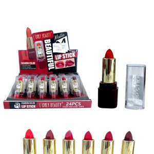 LABIAL EN BARRA 6 TONOS PINK KEY LOB1004B (BOX X 24 UNIDADES)