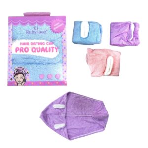 TOALLA PARA EL CABELLO RUBY FACE RU183 (BOX X 12 UNIDADES)