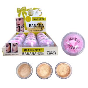 POLVO SUELTO BANANA 3 TONOS IMAN NOTE A20D (BOX X 12 UNIDADES)