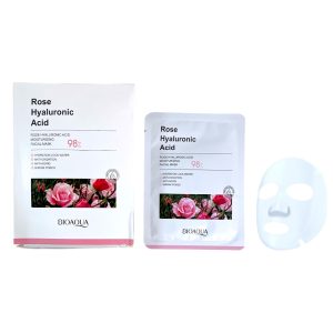MASCARILLA DE VELO ROSAS BIOAQUA BQY15419 (BOX X 10 UNIDADES)