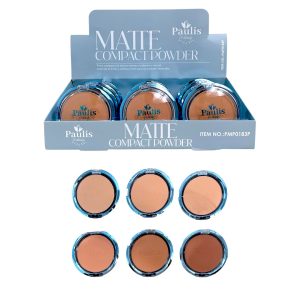 POLVO COMPACTO 6 TONOS PMP0183P (BOX X 12 UNIDADES)