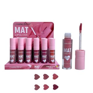 LABIAL LÍQUIDO 6 TONOS CHANLEEVI 6187A (BOX X 24 UNIDADES)