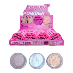 POLVO SUELTO BANANA 3 TONOS ROMANTIC RAIN R5103 (BOX X 24 UNIDADES)