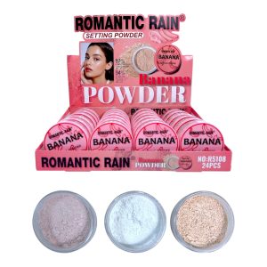 POLVO SUELTO BANANA 3 TONOS ROMANTIC RAIN R5108 (BOX X 24 UNIDADES)