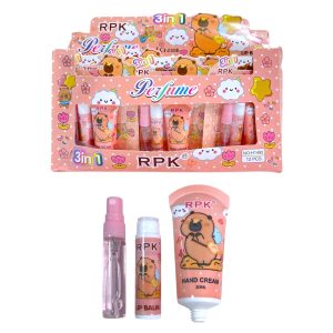 KIT LOCION Y CREMA + HIDRATANTE LABIAL H1490 (BOX X 12 UNIDADES)