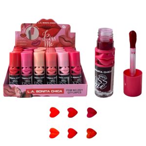 TINTA DE LABIOS 6 TONOS LA BONITA CHICA 2021 (BOX X 24 UNIDADES)