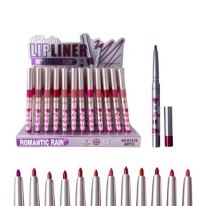 LAPIZ LABIAL 12 TONOS ROMANTIC RAIN R3836 (BOX X 48 UNIDADES)