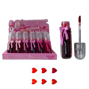 TINTA DE LABIOS 6 TONOS ROMANTIC RAIN R5881 (BOX X 24 UNIDADES)